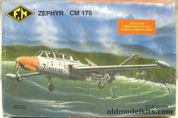 FM 1/48 CM-175 Zephyr - French Navy 57S Khouribga 1960 / 59S Hyeres / Patrouille Acrobatique Hyeres 1961-62, 6015 plastic model kit